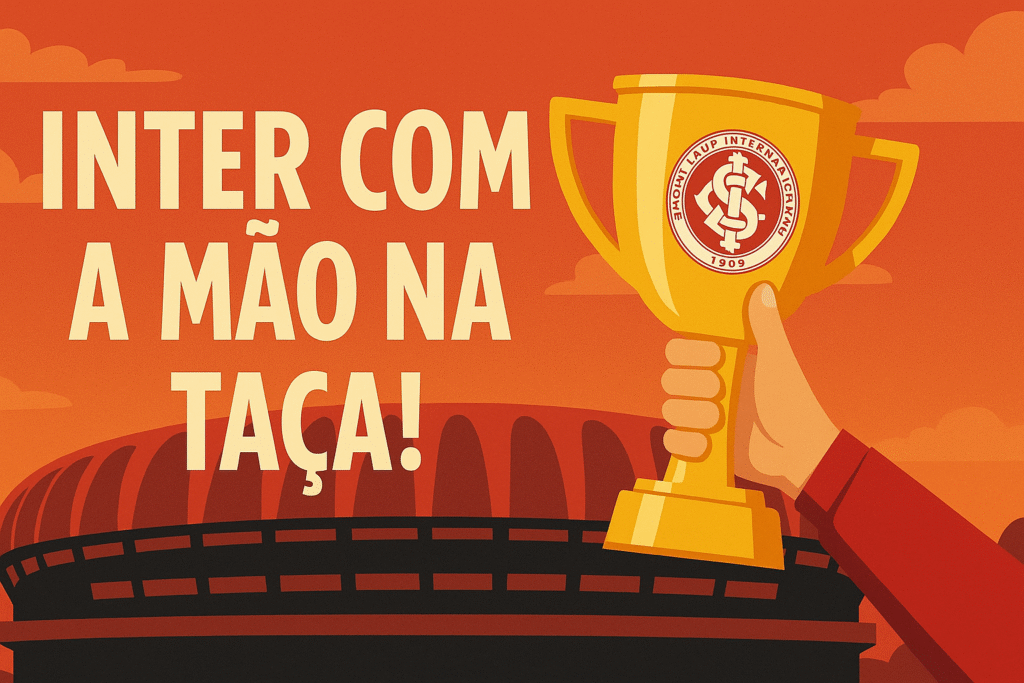 Inter coloca a mão na taça após vitória na Arena