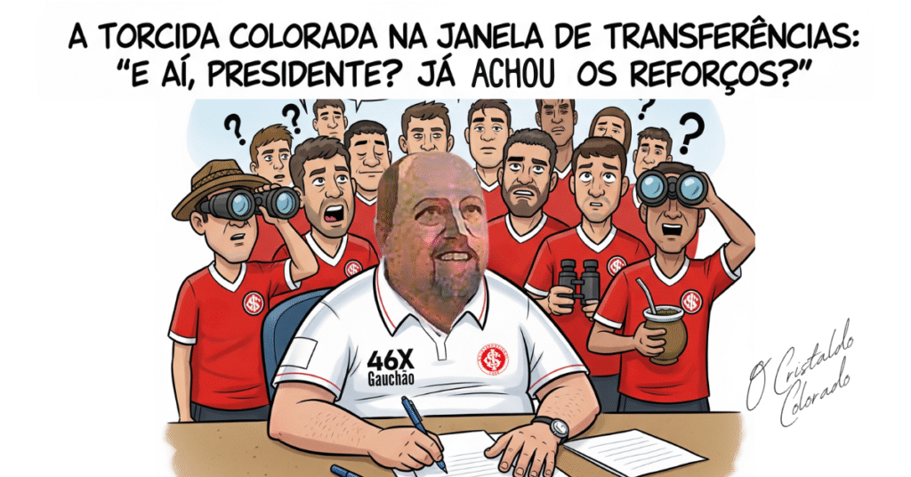 A torcida Colorada na janela de transferências.